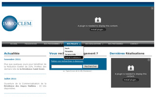 immoclem.fr website preview