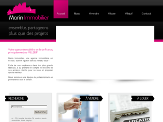 marin-immobilier.fr website preview