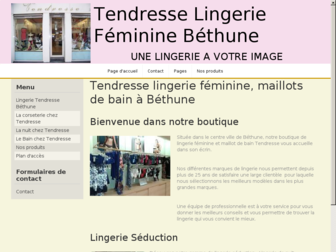 tendresse-lingerie.com website preview