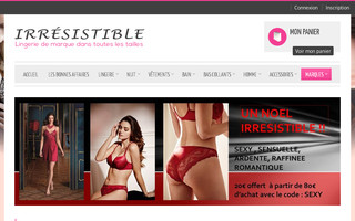 lingerie-irresistible.com website preview