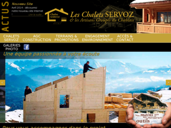 chalets-servoz.fr website preview