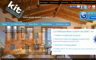 kitmaisonbois.com website preview