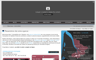 immobiliere-estuaire.fr website preview