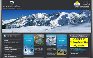 acanthe-pyrenees.com website preview
