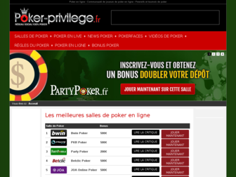 poker-privilege.com website preview