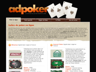 adpoker.fr website preview