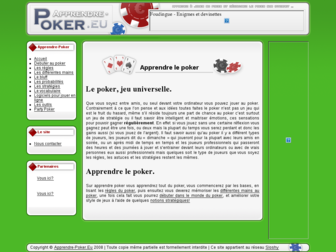 apprendre-poker.eu website preview