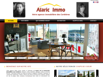 alaric-immo.fr website preview