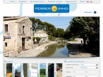 ferrer-immobilier.com website preview