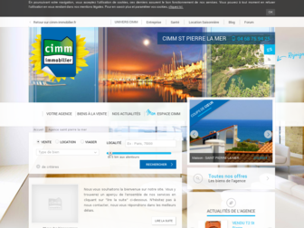 saint-pierre-la-mer.cimm-immobilier.fr website preview