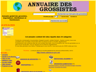 annuaire-grossistes.com website preview
