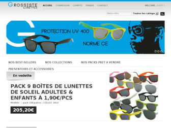 grossiste-lunettes.com website preview