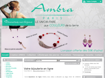 ambra-bijoux.fr website preview