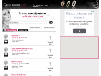 paris.quelle-bijouterie.com website preview