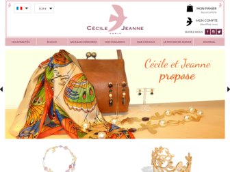 cecilejeanne.com website preview