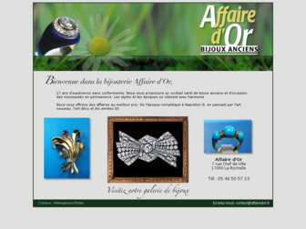 affairedor.fr website preview
