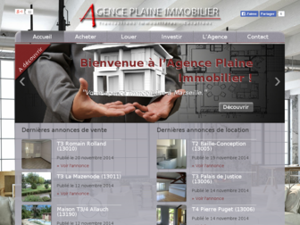 plaineimmobilier.fr website preview