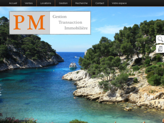 pm-immobilier.fr website preview