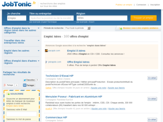 istres.jobtonic.fr website preview