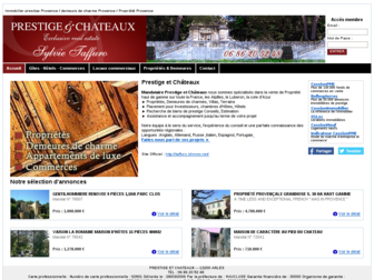 prestige-chateaux-provence-alpilles.octissimo.com website preview