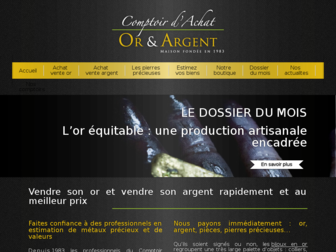 comptoirdachatoretargent.fr website preview