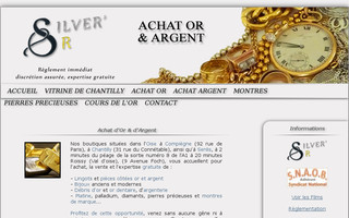 silveror.fr website preview