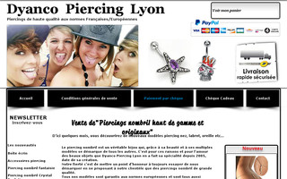 dyancopiercinglyon.fr website preview