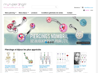 mon-piercing.fr website preview