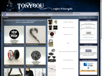 tonybou.com website preview