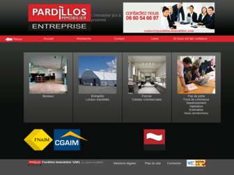 pardillos-immobilier.com website preview