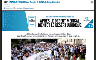 enault-pascreaurault.notaires.fr website preview