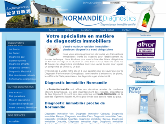 normandie-diagnostics.fr website preview