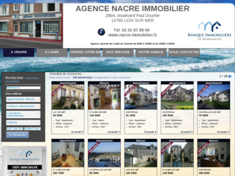 nacre-immobilier.fr website preview