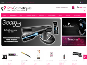 procosmetiques.be website preview