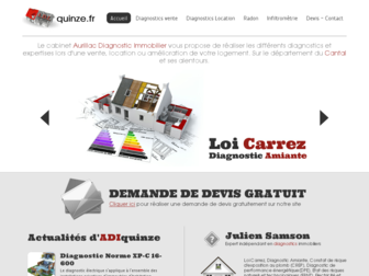adiquinze.fr website preview
