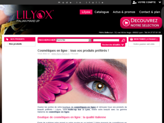lilyox-france.fr website preview