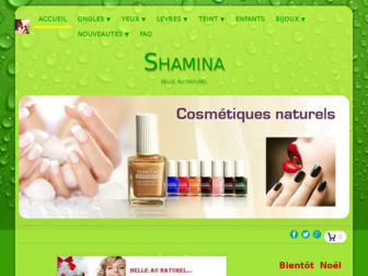 shamina.fr website preview