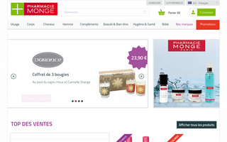 pharmacie-monge.fr website preview