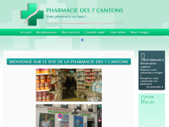 pharmaciedes7cantons.pharminfo.fr website preview