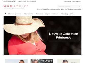 mum-addict.fr website preview