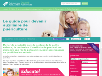 devenir-auxiliaire-puericulture.fr website preview