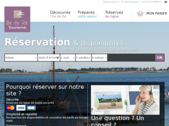 reservation-iledere.com website preview
