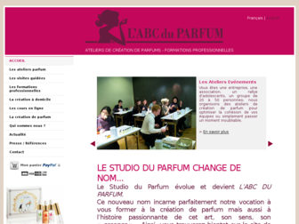abcduparfum.fr website preview