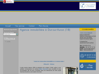 dun-immobilier.fr website preview