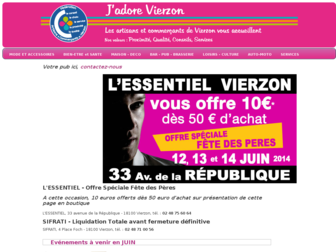 jadorevierzon.com website preview