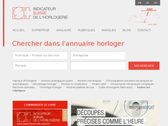 indicateurhorloger.ch website preview