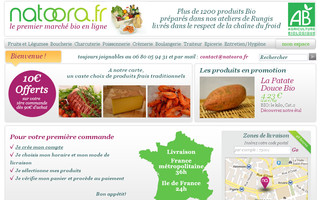 natoora.fr website preview