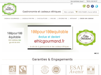 ethicgourmand.fr website preview