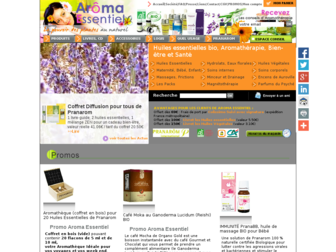 aroma-essentiel.fr website preview