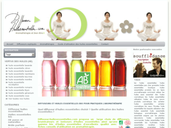 diffuseur-huilesessentielles.com website preview